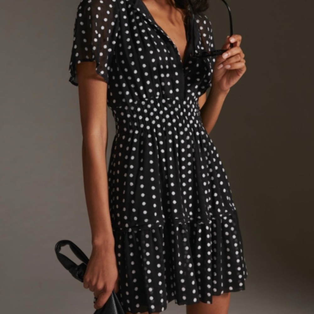 Somerset Mini Dress in Polka Dot